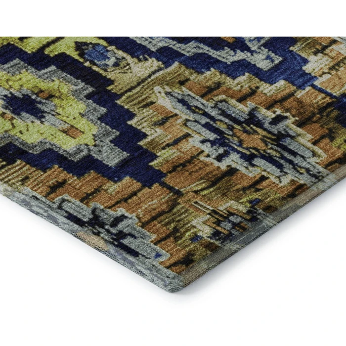Addison Mayfield Blue AMF1891 - 8ft. Round Rug