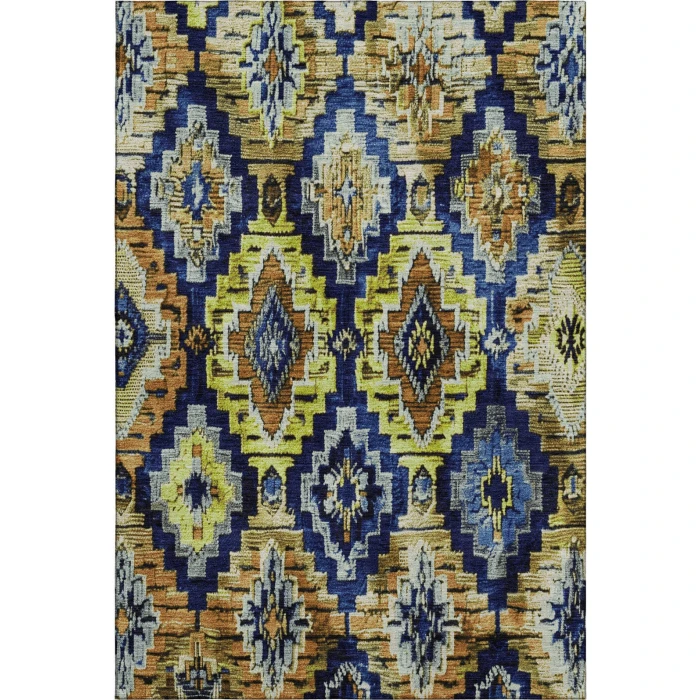 Addison Mayfield Blue AMF1891 - 8ft. Round Rug