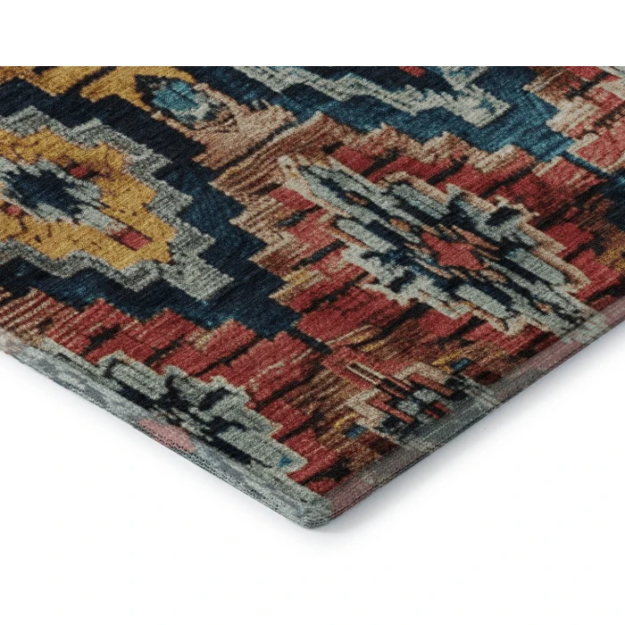 Addison Mayfield Orange AMF1891 - 8ft. Round Rug