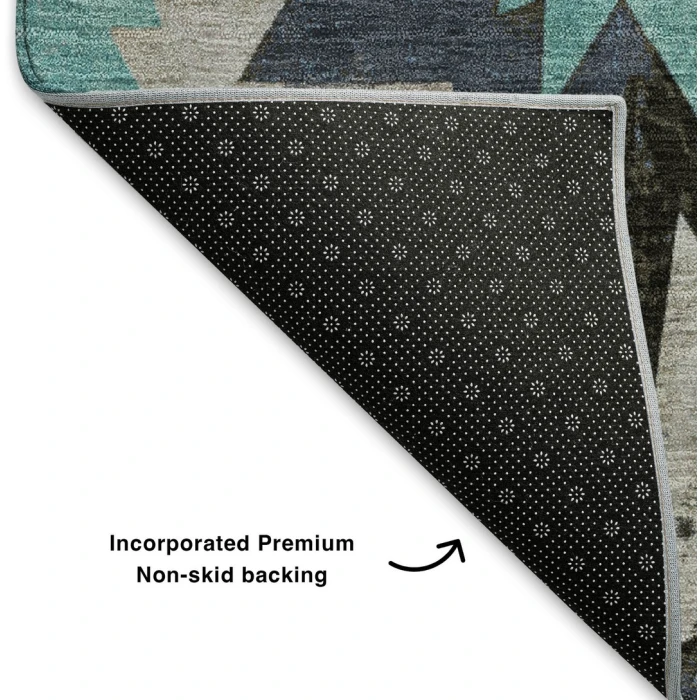 Addison Mayfield Black AMF1893 2ft. 3in. x 7ft. 6in. Rect. Rug