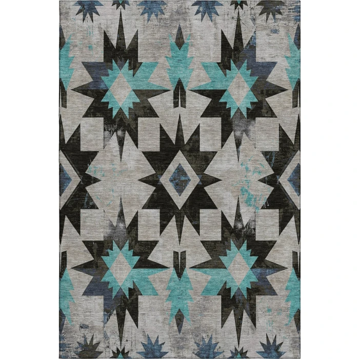 Addison Mayfield Black AMF1893 2ft. 3in. x 7ft. 6in. Rect. Rug