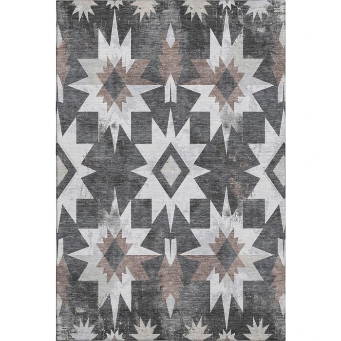 Addison Mayfield Gray AMF1893 - 8ft. Round Rug