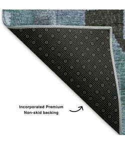 Addison Mayfield Teal AMF1894 - 8ft. Round Rug