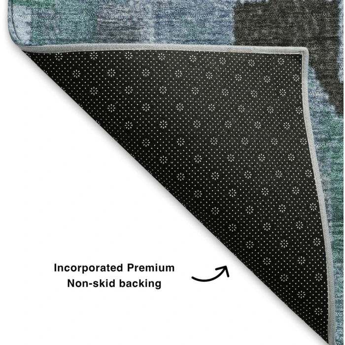 Addison Mayfield Teal AMF1894 - 8ft. Round Rug