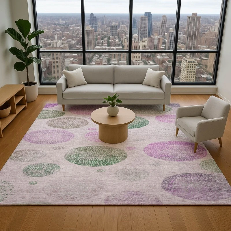 Addison Mayfield Pink AMF1897 8ft. x 10ft. Rect. Rug