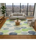 Addison Mayfield Blue AMF1898 - 8ft. Round Rug