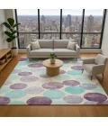 Addison Mayfield Purple AMF1898 - 8ft. Round Rug