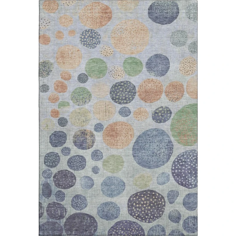 Addison Mayfield Blue AMF1899 - 8ft. Round Rug