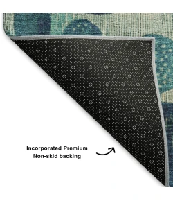 Addison Mayfield Teal AMF1899 9ft. x 12ft. Rect. Rug