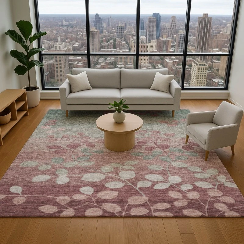 Addison Mayfield Pink AMF1900 9ft. x 12ft. Rect. Rug