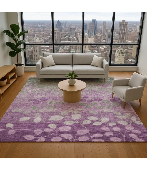 Addison Mayfield Purple AMF1900 5ft. x 7ft. 6in. Rect. Rug