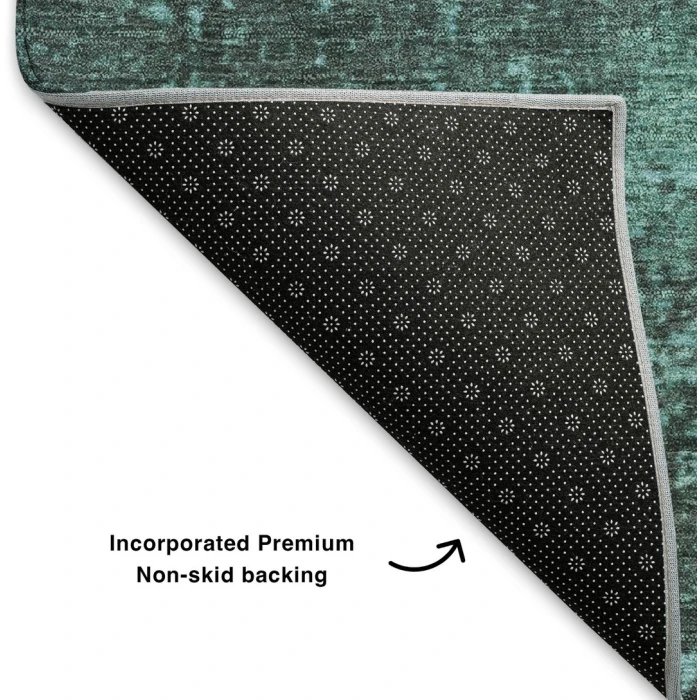 Addison Mayfield Teal AMF1904 - 8ft. Round Rug