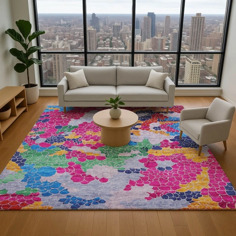 Addison Mayfield Pink AMF1906 2ft. 3in. x 7ft. 6in. Rect. Rug