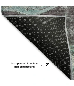 Addison Mayfield Teal AMF1907 9ft. x 12ft. Rect. Rug