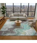 Addison Mayfield Teal AMF1907 9ft. x 12ft. Rect. Rug