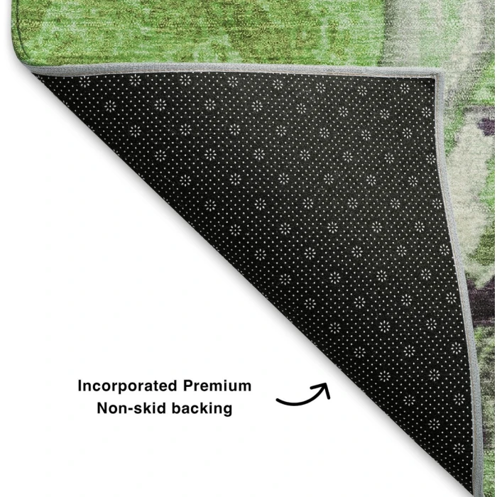 Addison Mayfield Green AMF1908 - 8ft. Round Rug