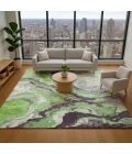 Addison Mayfield Green AMF1908 - 8ft. Round Rug