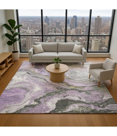 Addison Mayfield Purple AMF1908 2ft. 3in. x 7ft. 6in. Rect. Rug