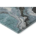 Addison Mayfield Teal AMF1908 - 8ft. Round Rug