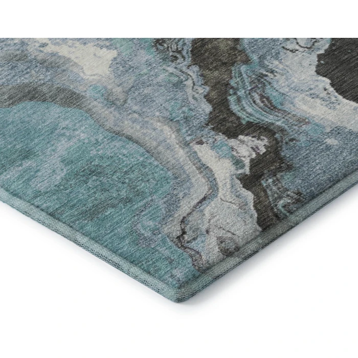 Addison Mayfield Teal AMF1908 - 8ft. Round Rug