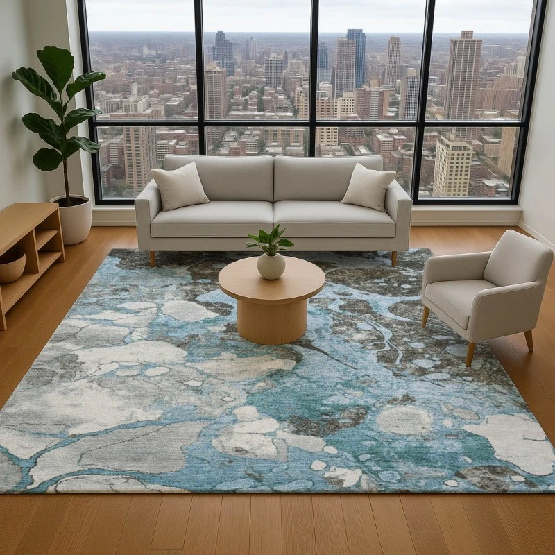 Addison Mayfield Blue AMF1909 8ft. x 10ft. Rect. Rug