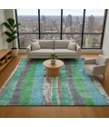 Addison Mayfield Teal AMF1910 5ft. x 7ft. 6in. Rect. Rug