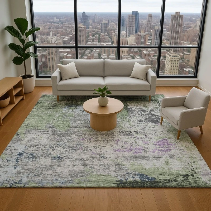 Addison Mayfield Green AMF1911 2ft. 3in. x 7ft. 6in. Rect. Rug