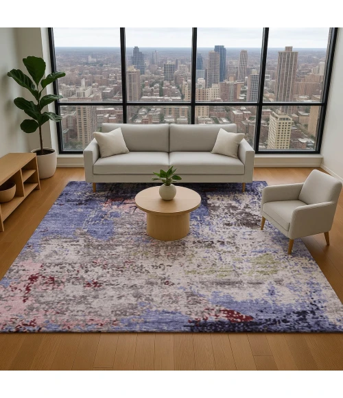 Addison Mayfield Purple AMF1911 5ft. x 7ft. 6in. Rect. Rug