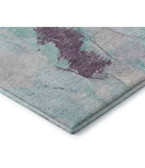 Addison Mayfield Teal AMF1914 - 8ft. Round Rug