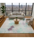 Addison Mayfield Teal AMF1914 - 8ft. Round Rug