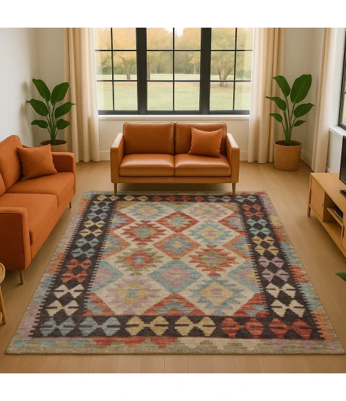 Addison Mayfield Orange AMF1915 9ft. x 12ft. Rect. Rug