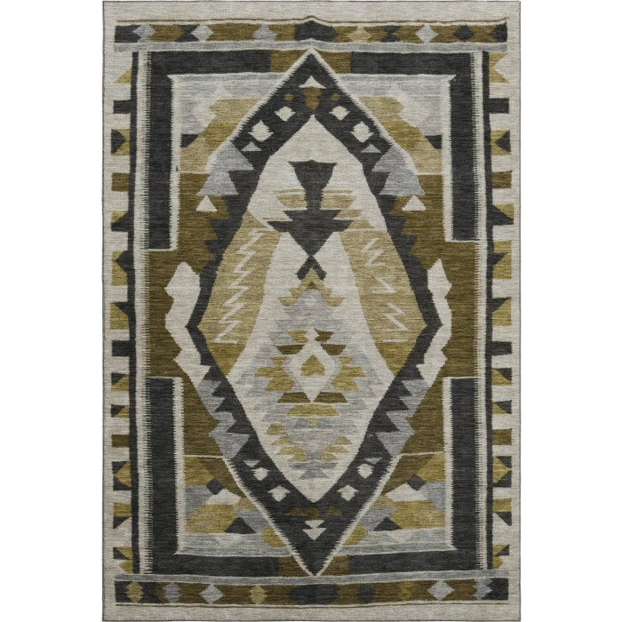 Addison Mayfield Brown AMF1916 - 8ft. Round Rug