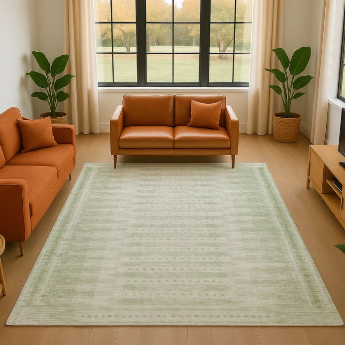Addison Mayfield Green AMF1917 - 8ft. Round Rug