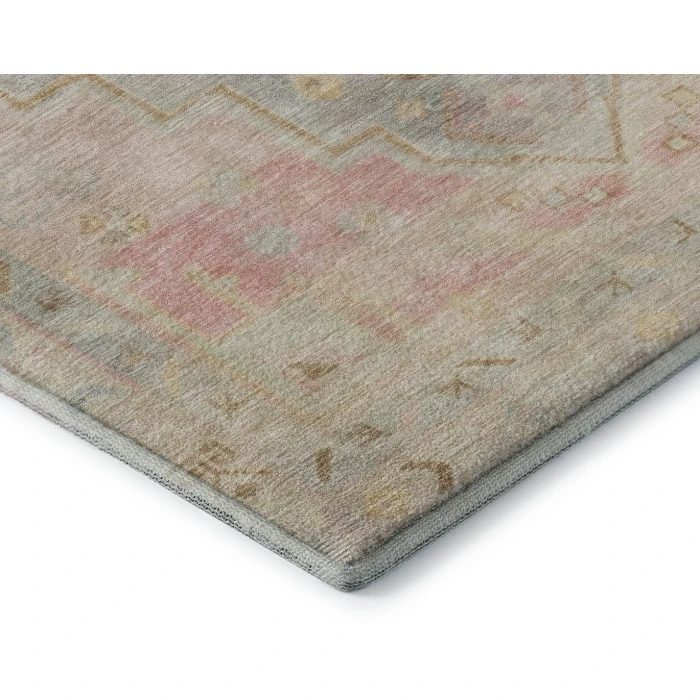 Addison Mayfield Pink AMF1918 - 8ft. Round Rug