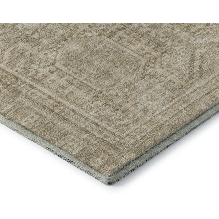 Addison Mayfield Brown AMF1920 - 8ft. Round Rug