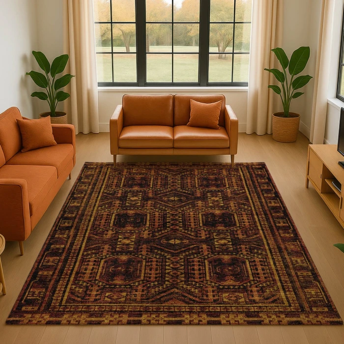 Addison Mayfield Orange AMF1920 5ft. x 7ft. 6in. Rect. Rug