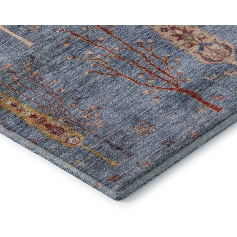 Addison Mayfield Blue AMF1922 - 8ft. Round Rug
