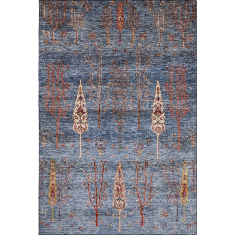 Addison Mayfield Blue AMF1922 - 8ft. Round Rug
