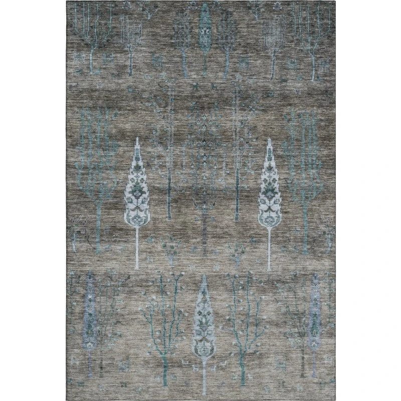 Addison Mayfield Brown AMF1922 - 8ft. Round Rug