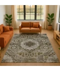 Addison Mayfield Brown AMF1924 - 8ft. Round Rug