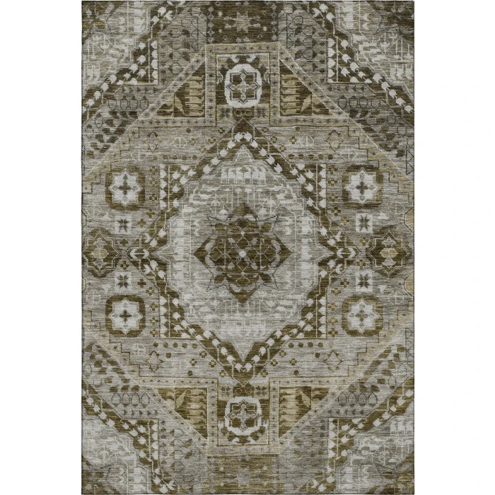Addison Mayfield Brown AMF1924 - 8ft. Round Rug
