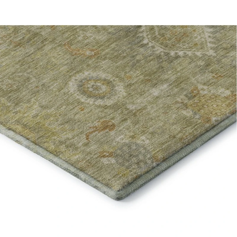 Addison Mayfield Green AMF1927 - 8ft. Round Rug