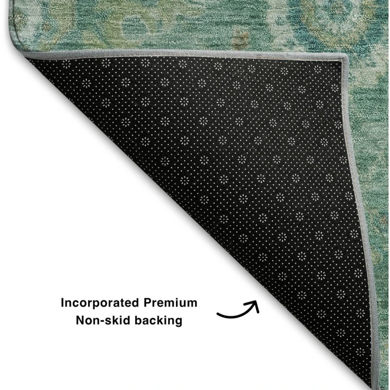 Addison Mayfield Teal AMF1927 - 8ft. Round Rug