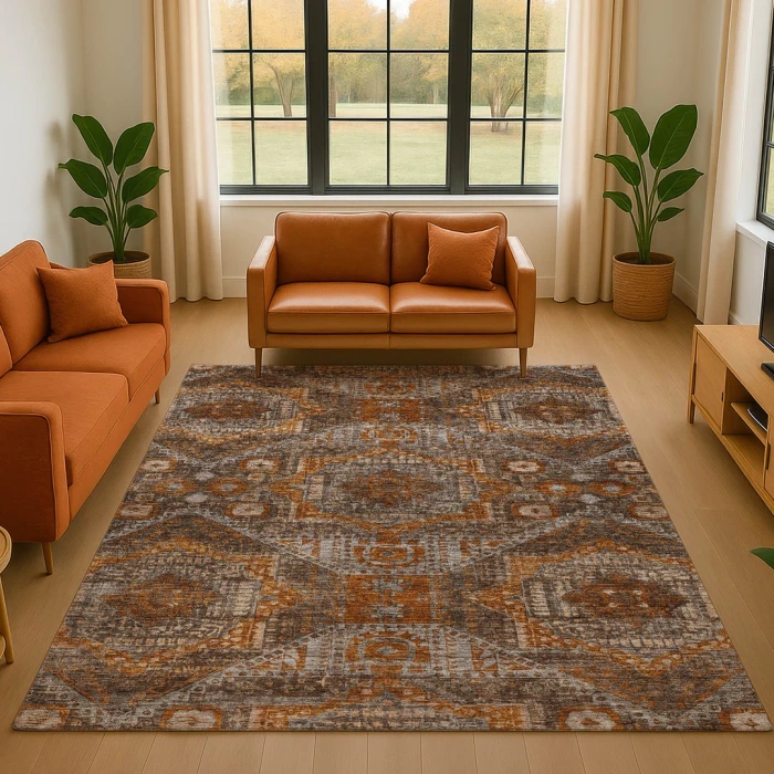 Addison Mayfield Orange AMF1928 5ft. x 7ft. 6in. Rect. Rug