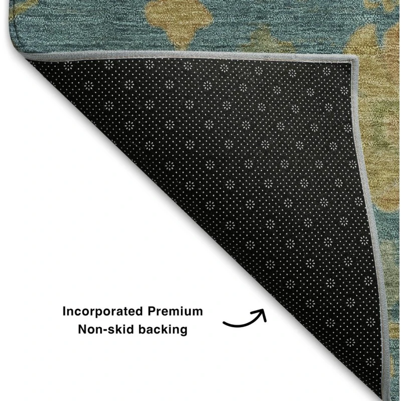 Addison Mayfield Teal AMF1930 - 8ft. Round Rug