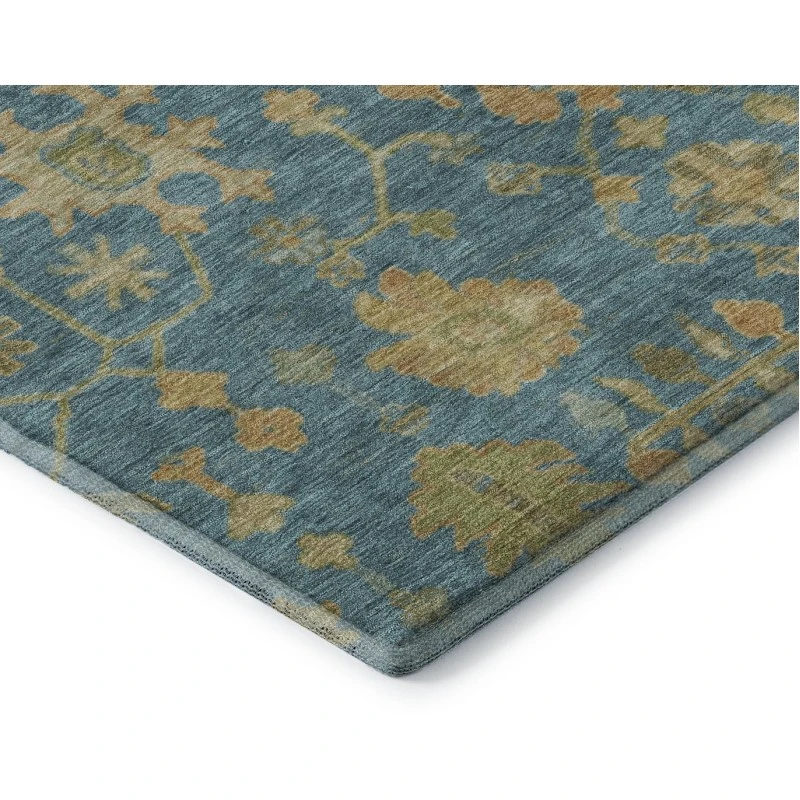 Addison Mayfield Teal AMF1930 - 8ft. Round Rug
