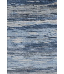 Addison Mayfield Blue AMF1933 - 8ft. Round Rug