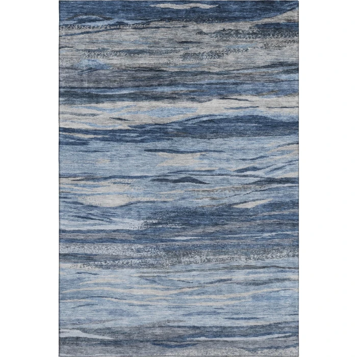 Addison Mayfield Blue AMF1933 - 8ft. Round Rug