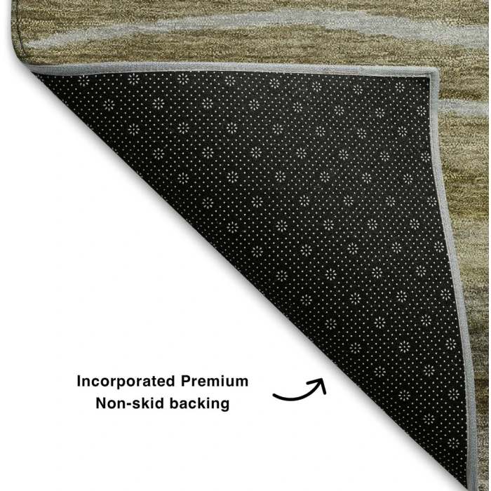 Addison Mayfield Brown AMF1933 - 8ft. Round Rug