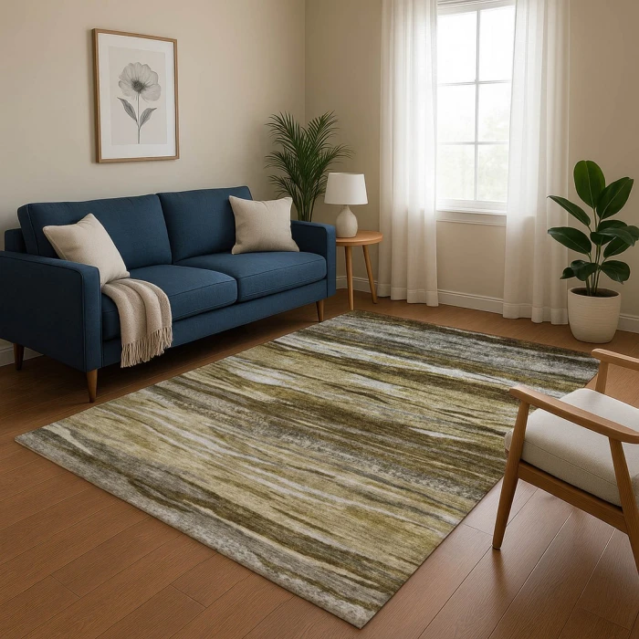Addison Mayfield Brown AMF1933 - 8ft. Round Rug